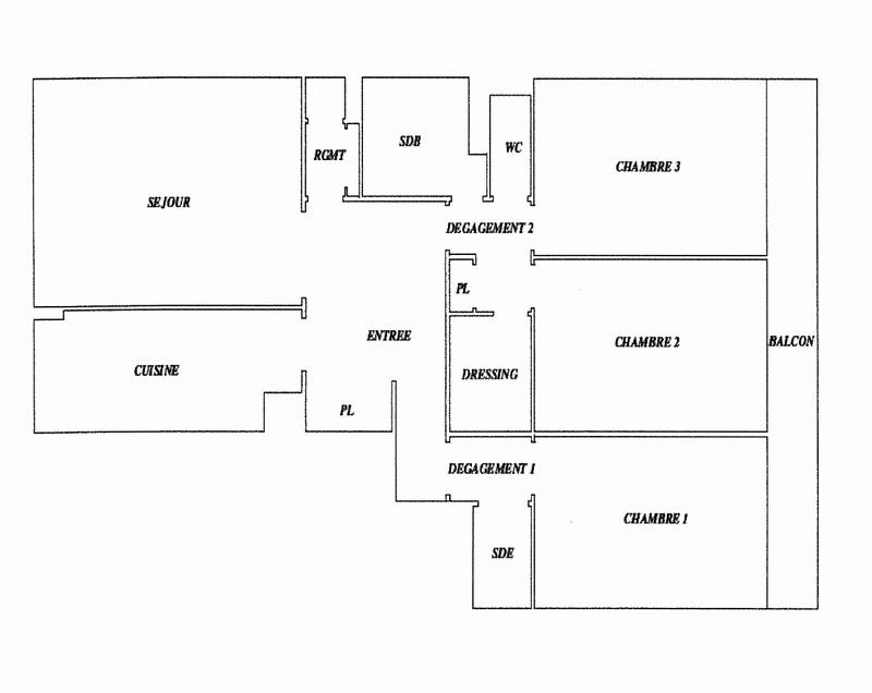 Appartment 4 rooms view garage