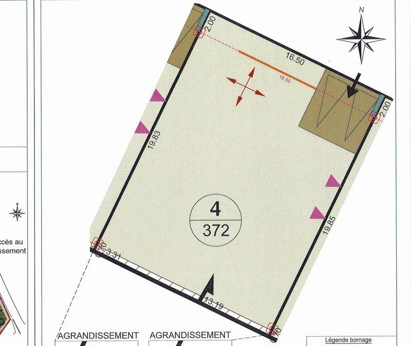 Exclu terrain 372m2 constructible cadre privé