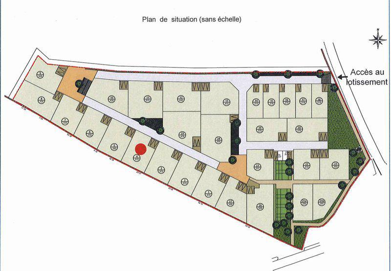 Exclu terrain 372m2 constructible cadre privé