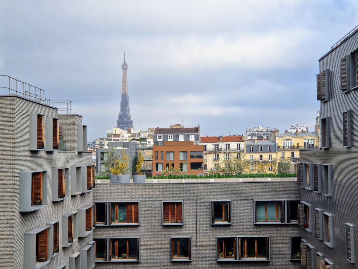 Paris 15e vue tour Eiffel appartement 54,7m2 terrasse