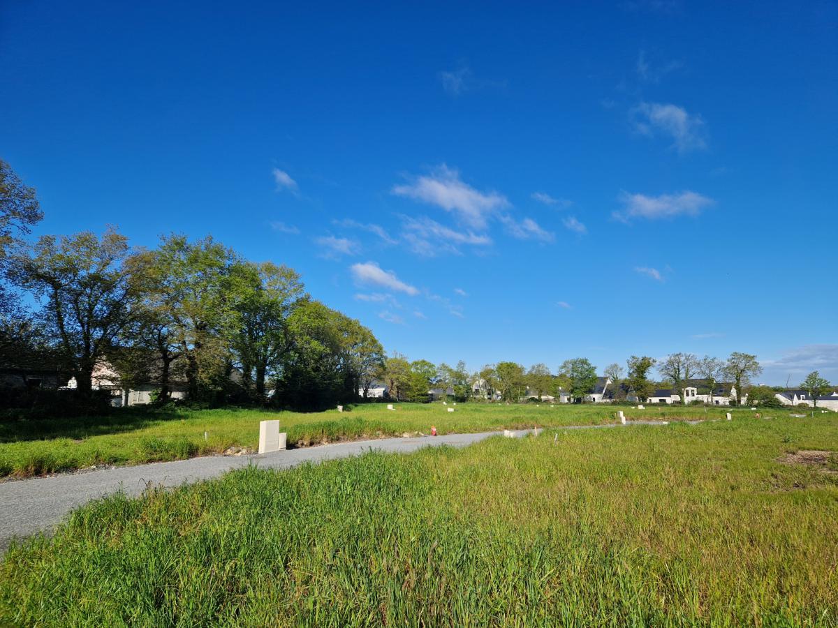 Developed land for building