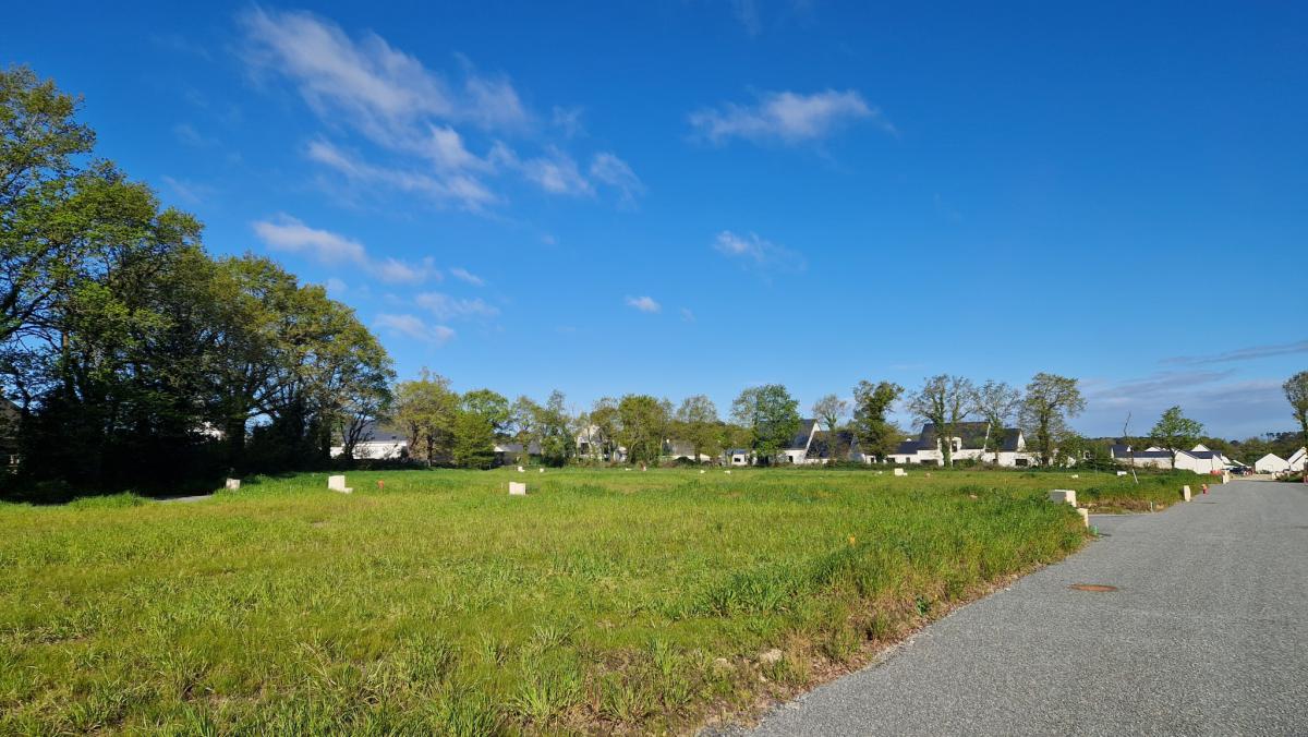 Developed land for building