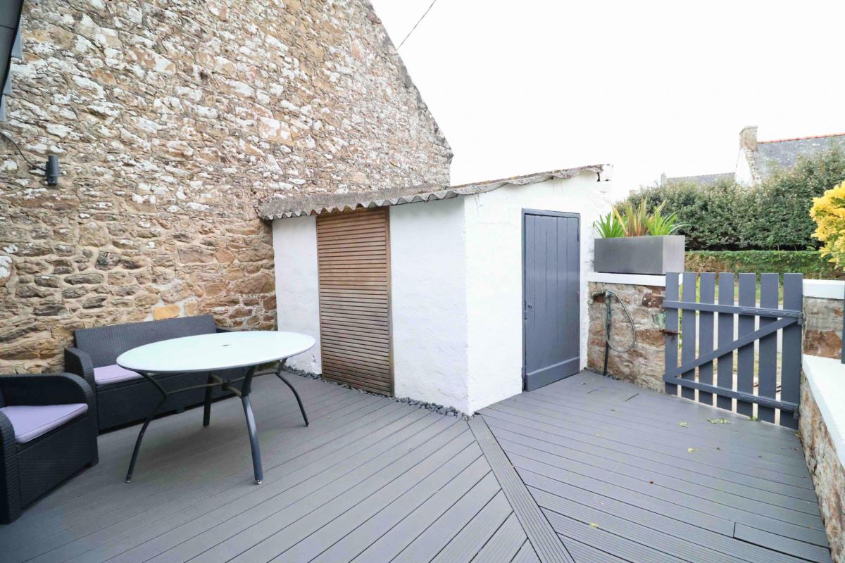 Plage de Locmiquel maison et terrasses 