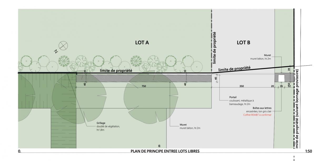 En impasse privée terrain constructible 900m2