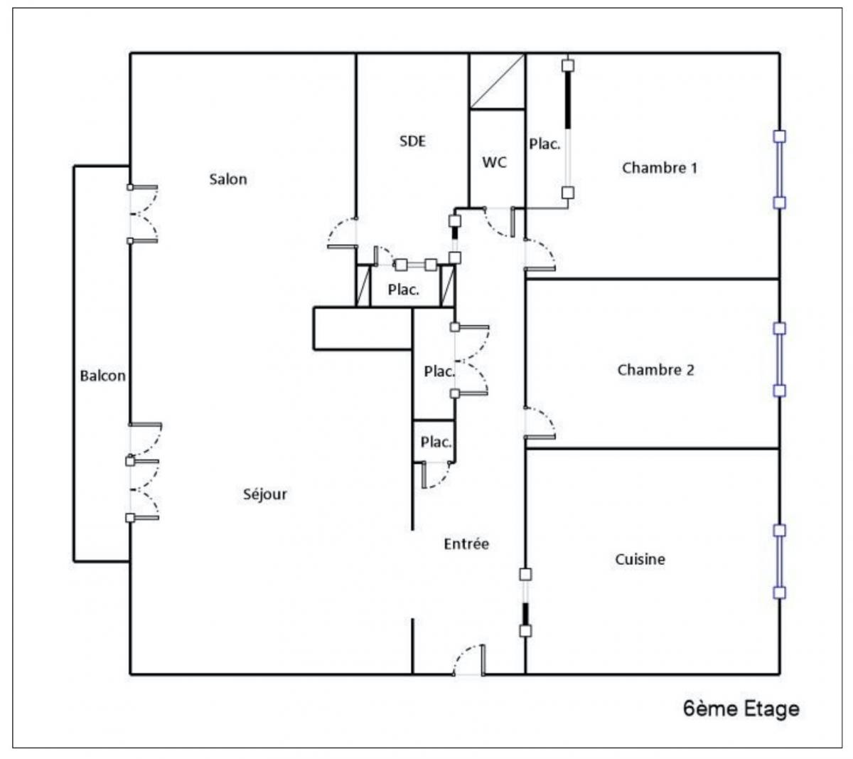 Apartment with balcony and terrace overlooking the Loire River +