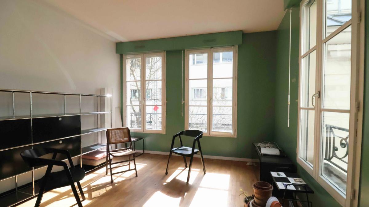 Appartement rénové duplex 2 ch parquet double exposition