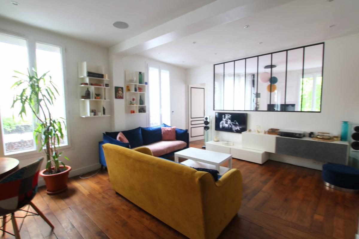 Lamarck appartement rénové lumineux 2 ch + cave