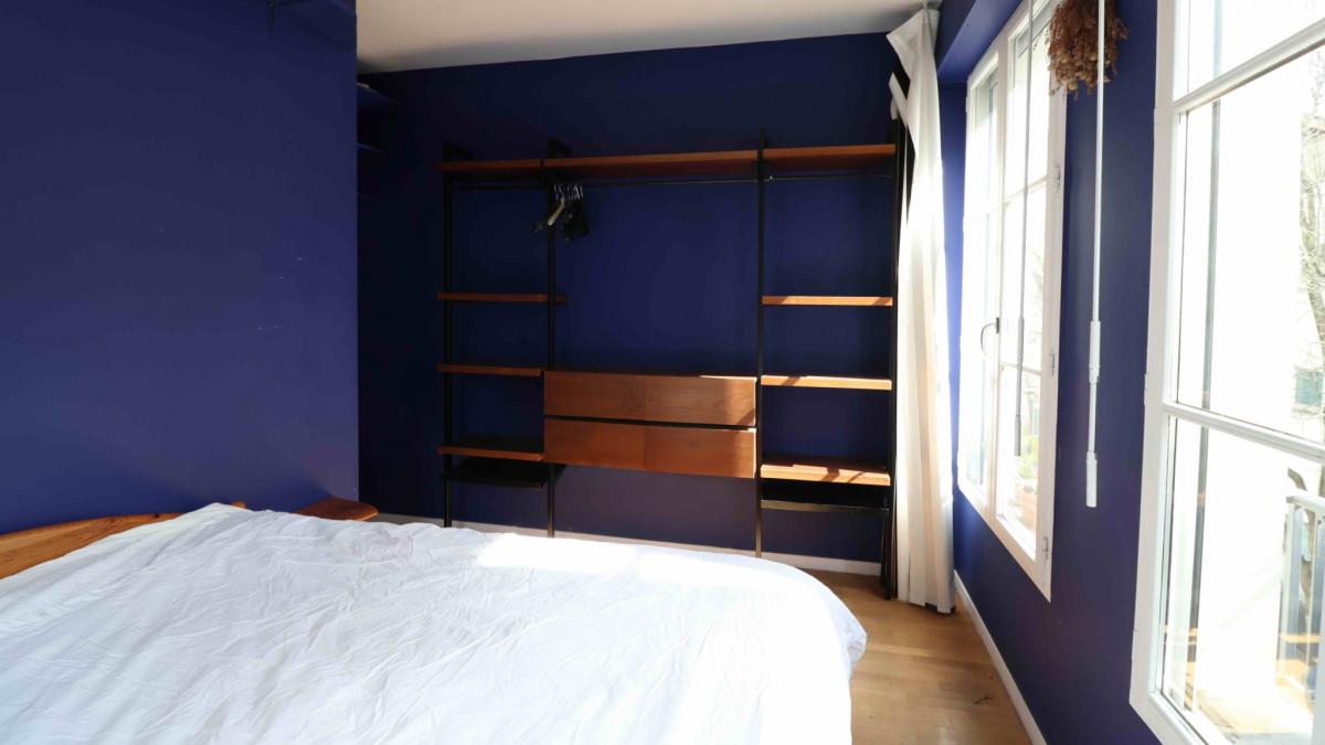 Appartement rénové duplex 2 ch parquet double exposition